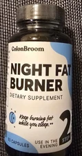 Night Fat Burner By Colon Broom! Exp 06/2027!  60 Capsule!