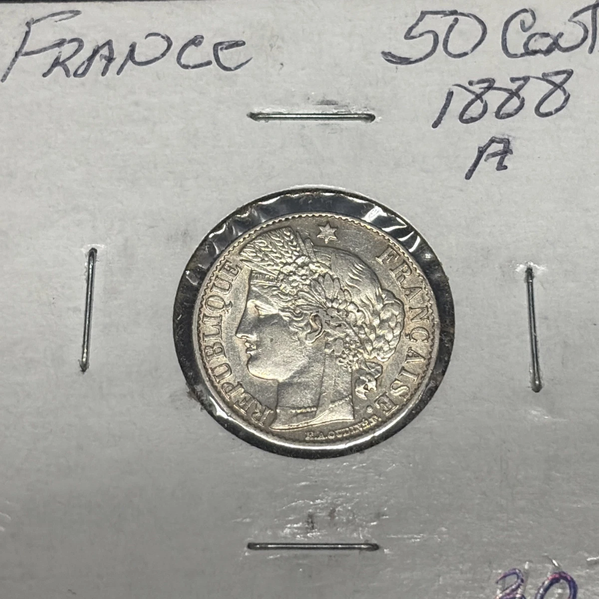 特年 NGC-AU 洗浄 フランス領インドシナ 10セント 銀貨 1888A 特年 NGC