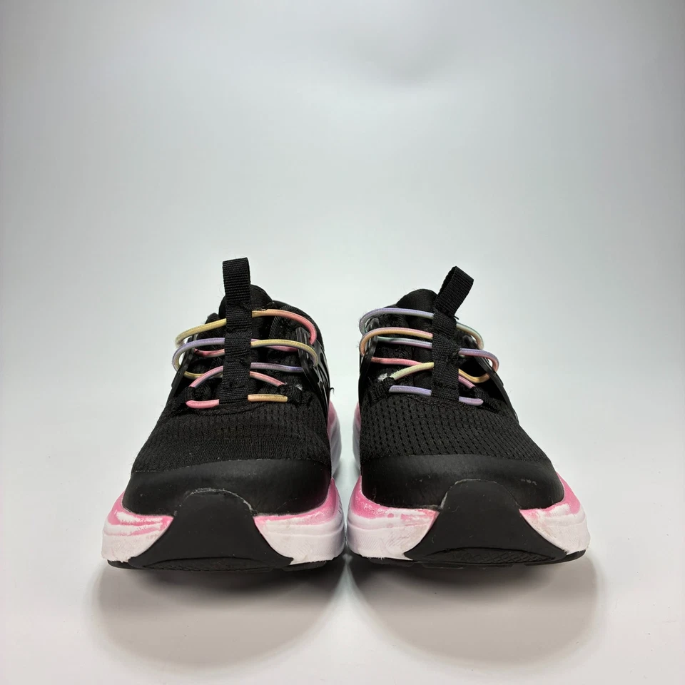 Athletic Works Cage Tejido Negro Rosa Zapatos para Correr Tenis Jóvenes Niñas Talla 10 Foto 2 de 4