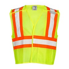 Kishigo 1174-L Large Class 2 Breakaway High Visibility Vest, Lime