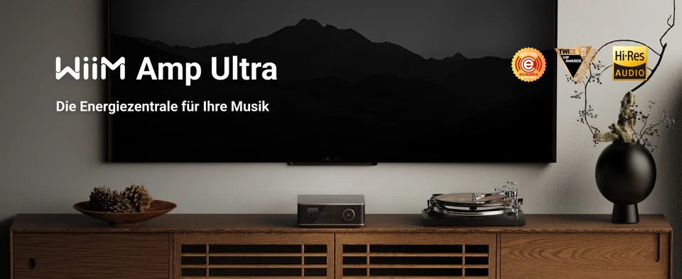 WiiM Amp Ultra mit Voice Remote 2 | Audiophiler Streaming-Verstärker  Space Grau - Bild 4 von 4
