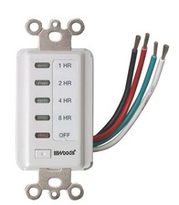 Woods 59013 in-Wall Timer, 120 V, 15 A, 2, 4,...