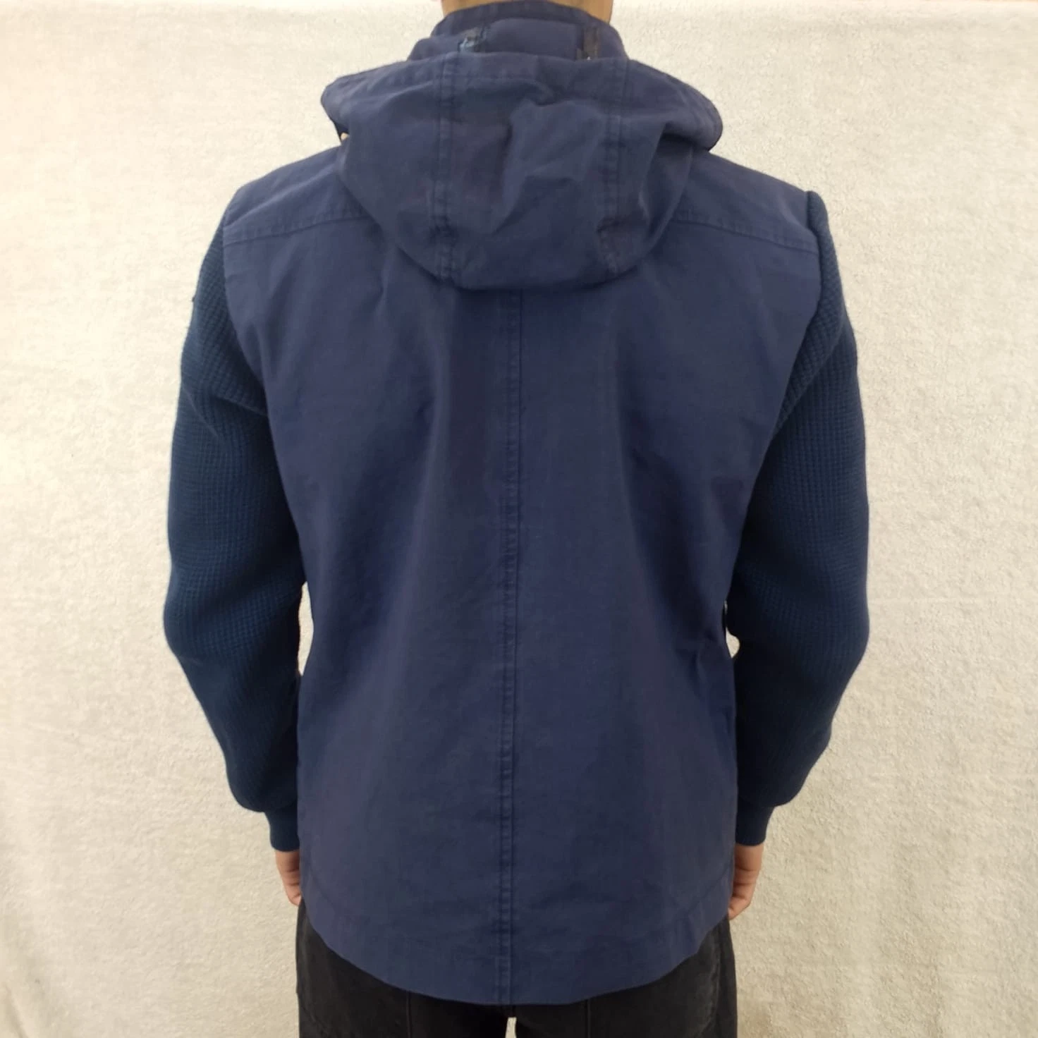 Rare Vintage Paul & Shark Hybrid Duffle Coat Jacket Wool Knit Men's Size M Italy - product detail image 10