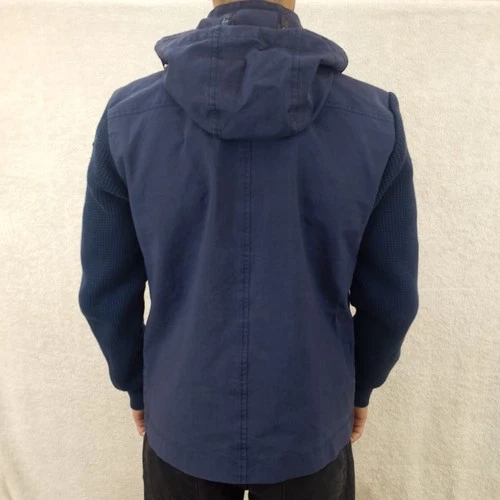 Rare Vintage Paul & Shark Hybrid Duffle Coat Jacket Wool Knit Men's Size M Italy image 10