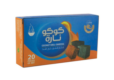 Coco Nara Hookah Charcoal | 20 Piece