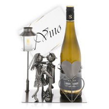 Nordstern Flaschenhalter Tanzpaar mit Laterne für Teelicht