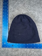 Beanie Toque Adult One Size Blue Knit 100 Acrylic Winter Snow Ski