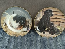 Franklin Mint Heirloom Black Labrador Collectors Plates