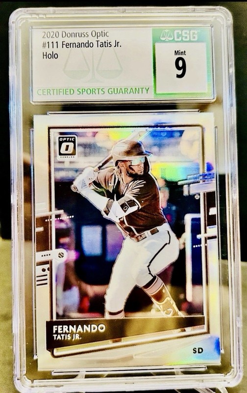 Fernando Tatís Jr. 2020 Panini Donruss Optic #111 Holo Prizm CSG 9