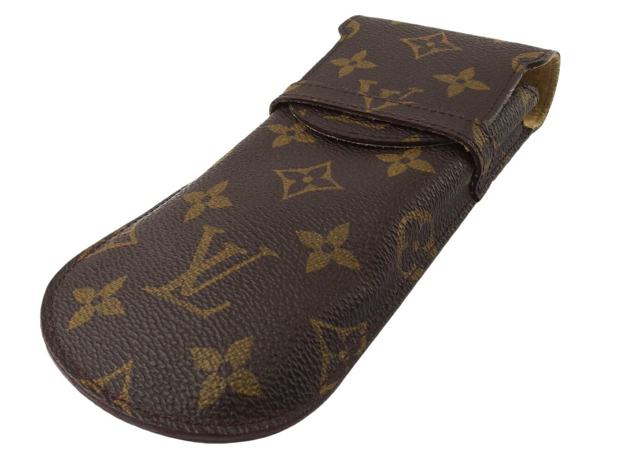 LOUIS VUITTON glasses case Brown beige Women M62970 Authentic