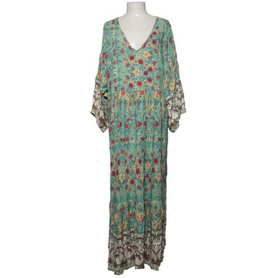 Rusttydustty, Maxikleid, Größe: 4XL, Grün/Mehrfarbig, Viskose, Blumen #Gvq