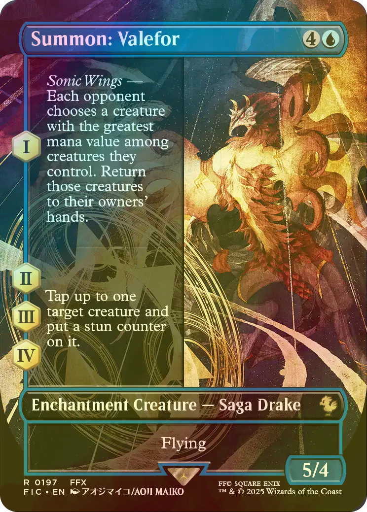 MTG FOIL Summon: Valefor (Full Art ) English | eBay