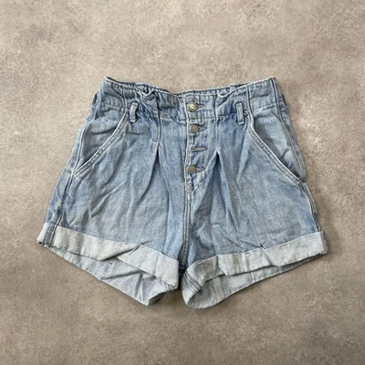 Hollister Mom Shorts Short en denim décontracté ultra haute 25", bleu - Photo 1/4