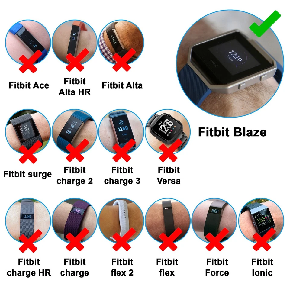 Cargador USB Insten Compatible con Reloj Inteligente Fitbit Blaze, Negro Foto 2 de 4