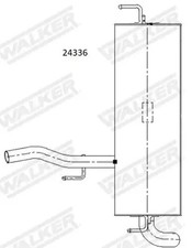 Endschalldämpfer 24336 WALKER für NISSAN RENAULT