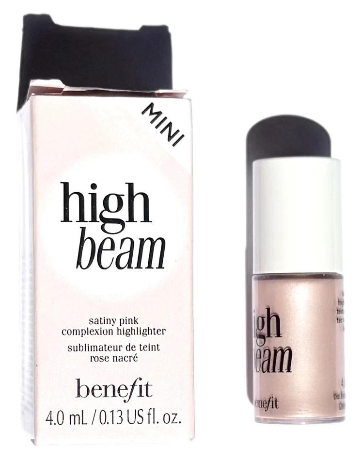 Benefit High Beam Mini Satiny Pink Complexion Highlighter 4ml - Bild 3 von 4