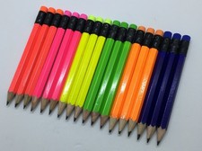 Golf Pencils with Eraser - Golf, Pew, Short, Mini, Half - Hexagon, Sharpened,...
