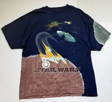 Vintage 1999 Star Wars: Episode I - The Phantom Menace promo tie-dye t-shirt
