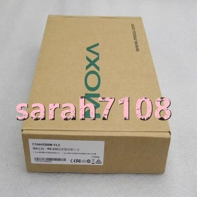 1PC NEW MOXA serial port card C104H/DB9M  #YY