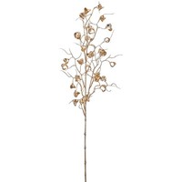 KüNstlicher Ficus Barock Zweig, 2Er Set, Farbe Champagner, HöHe Ca. 80 Cm