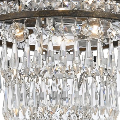 Crystorama 5260-EB-CL-MWP Mercer Flush Mount English Bronze - Picture 3 of 5