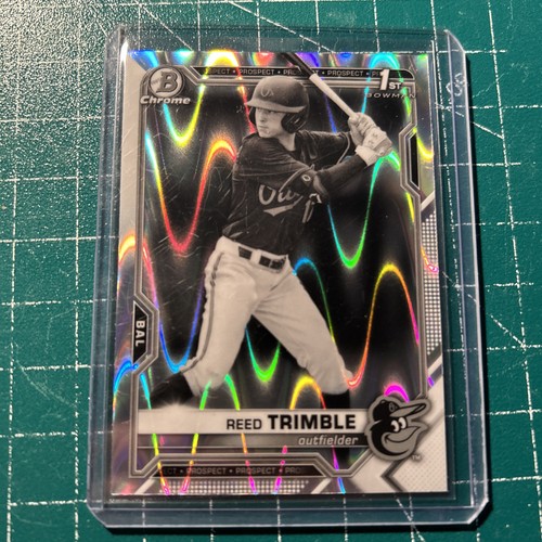 Bowman Draft 2021 Chrome Ray Wave #bdc-144 Reed Trimble Rc