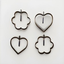 4 Stck Spiegeleiformen, Egg Rings, Eiformer S...