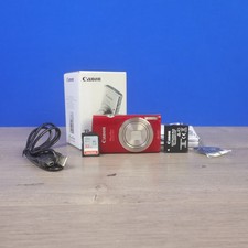 Canon PowerShot ELPH 180 20MP Digital Camera Red Case Charger Box 32GB SD EUC