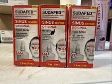 Sudafed (3PK) Sinus Severe 1oz Original Nasal Spray 12 Hr Nasal Spray 4/27-5/27