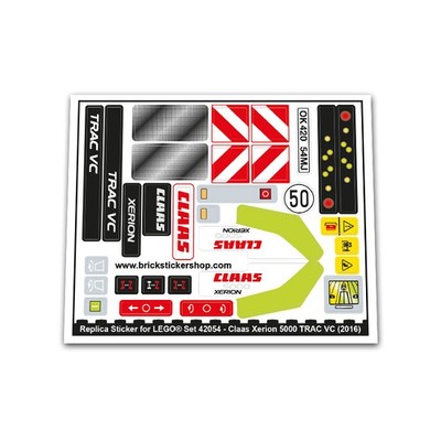 Replacement Sticker for Set 42054 - CLAAS XERION 5000 TRAC VC