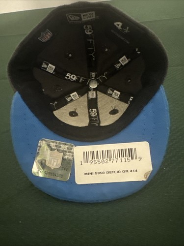 New Era Detroit Lions Talla 4 1/4 LE Mini Gorra Ajustada NFL Fútbol RARO - Imagen 7 de 9