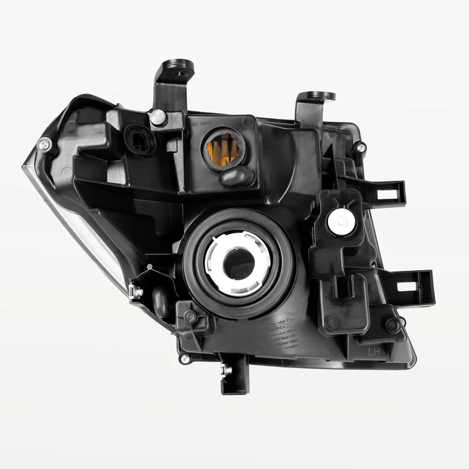 Juego de 4 piezas para faros cromados Nissan Frontier 2005-2008 + luces traseras rojas L&R Foto 4 de 4