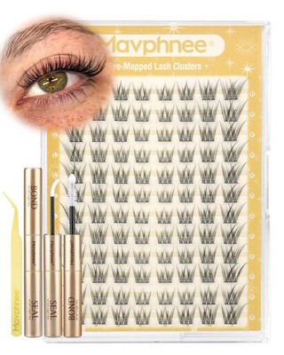 Natural Lash Clusters Kit 8-12MM Cat Eye 1 count (Pack of 1), Black