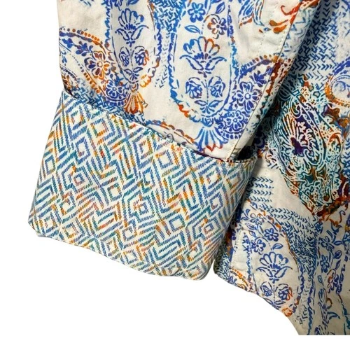 Robert Graham Mens Large Classic Fit Multicolor Paisley Button Down Shirt L/S image 7