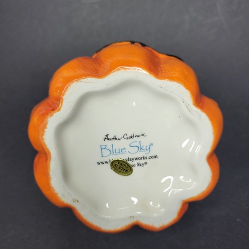 Blue Sky Clayworks Halloween Cosido Calabaza Azucarero Mini Bote NUEVO - Imagen 5 de 5