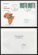 1977 Switzerland Balair Flight Cover Zurich to Nairobi Kenya. Mali. Giraffe