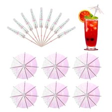 150 Pcs Mini Drink Umbrellas Cocktail,3.9 Inch Cocktail Pick Toothpicks