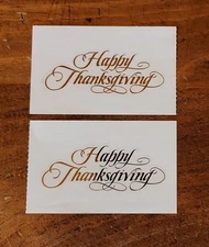 Mrs. Grossman Two Half Strip Stickers ~ Reflections.....Happy Thanksgiving