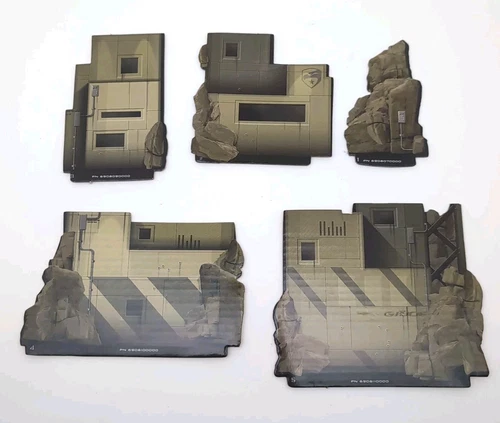 LOT: GI Joe Rise of Cobra Pit Mobile Headquarters *CARDBOARD PANELS WALLS*