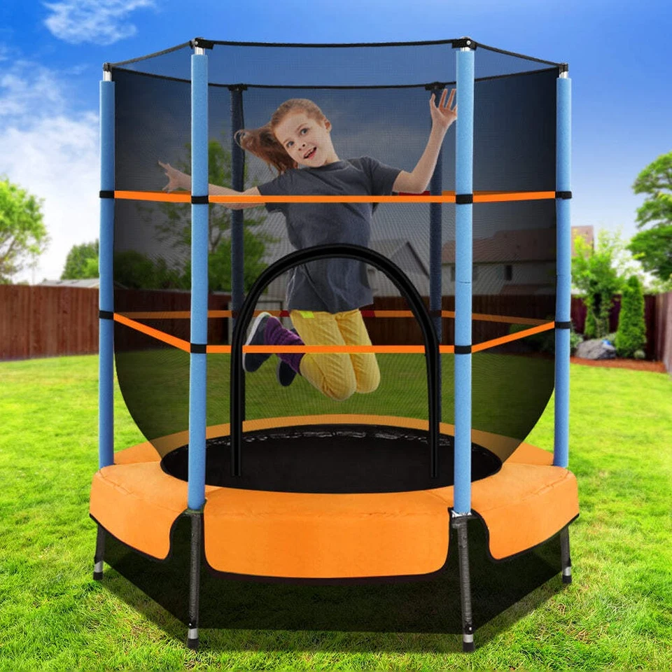 Everfit 4.5FT Trampoline for Kids Trampoline w/ Enclosure Safety Net Rebounder G