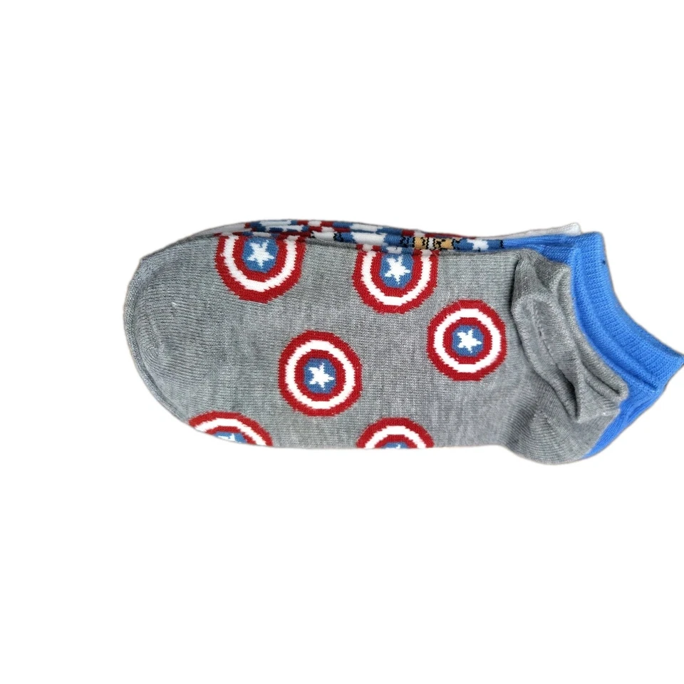 Pack de 6 calcetines Marvel's Capitán América niños no show Foto 4 de 4