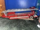 Vintage 1959+ TFD Tonka Pressed Steel Hook & Ladder Fire Truck Trailer