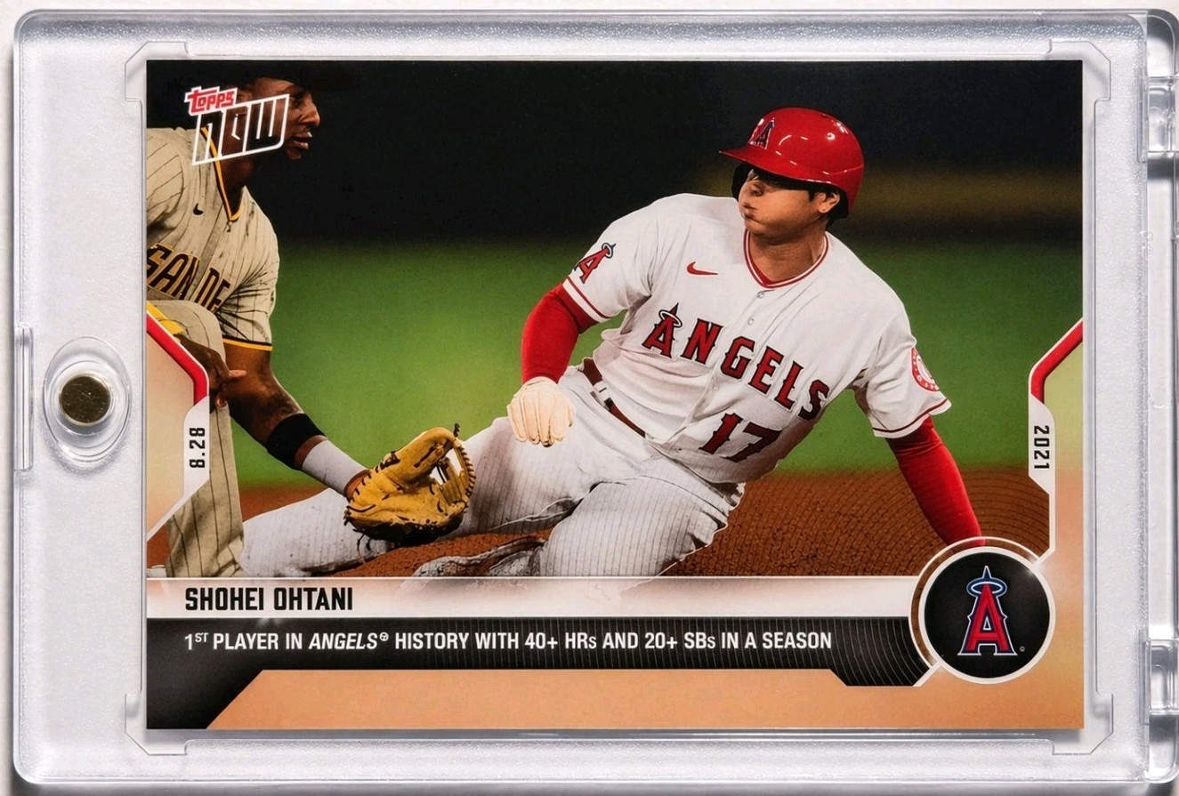 Shohei Ohtani - 2021 MLB Topps Now Card 727 - Print Run: 5,039 Angels