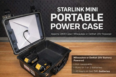 #ad Starlink Mini Portable Case amp; Battery Power Solution Apache 3800 Milwaukee o $265.00