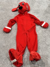 Vintage Clifford The Big Red Dog Toddler Halloween Costume 2001 Size In Pics