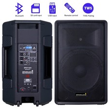 STARAUDIO 15" 3000W Peak Power Active PA Speaker SD TWS Audio Bluetooth Speaker