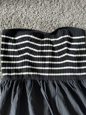 Target Universal Thread Strapless Dress Black And White Large NWOT