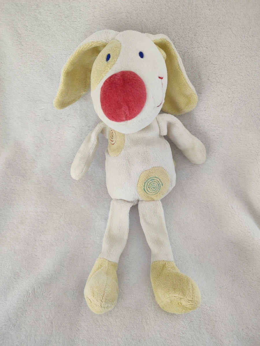 Ancienne Peluche Souris Ajena – Verte Et Blanche, Modèle 32929, état Vintage