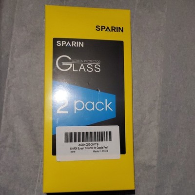 SPARIN Glass Screen Protector for Goggle Pixel 2 pack NEW SEALED