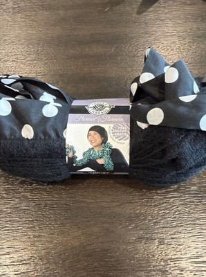 Florence Loops & Threads Black White Dot Yarn Craft Knit Crochet Skein